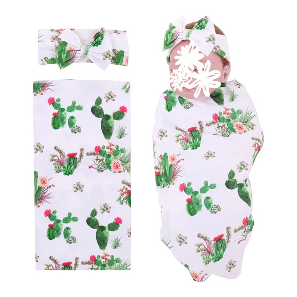 Welcoming Swaddle set for hospital, cactus